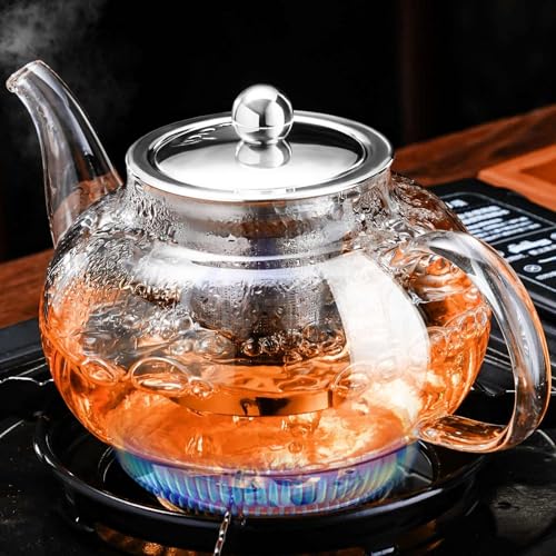 20 Ounce Glass Teapot with Stainless Steel Infuser