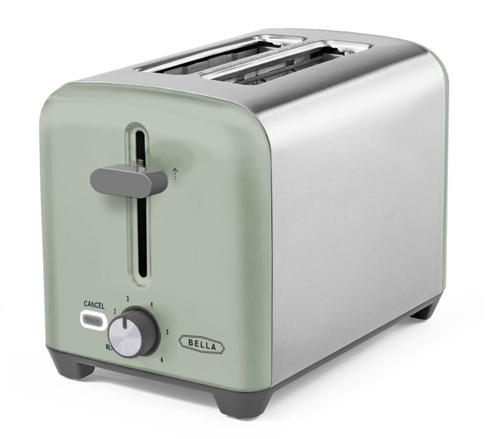 BELLA 2-Slice Toaster with Drop-Down Crumb Tray