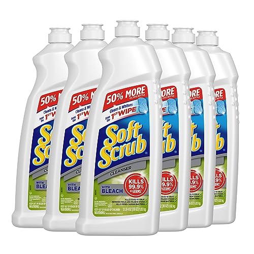 6 Pack Soft Scrub Antibacterial Bleach Surface Cleaner