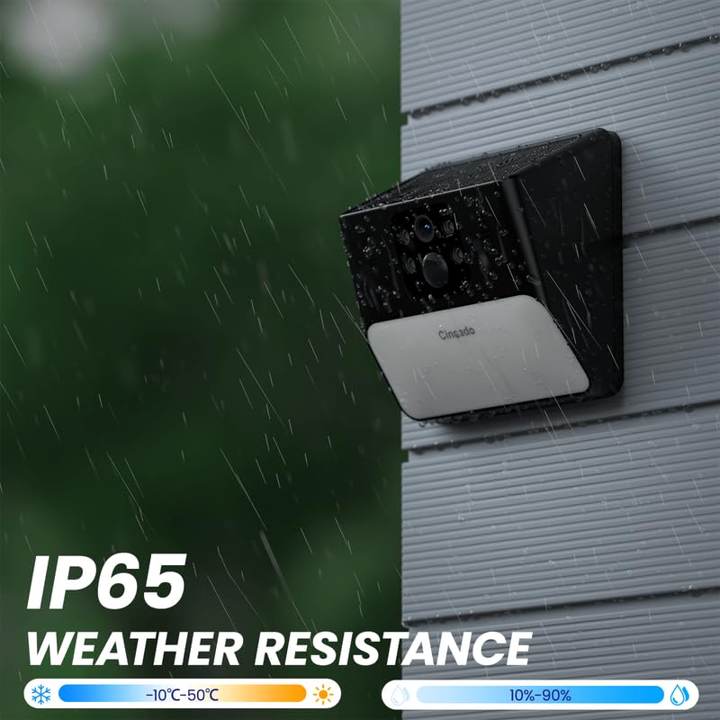 Cinnado 2K Wireless Solar Security Camera