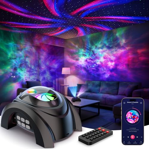 Galaxy Star Projector with Dual Lens and Bluetooth