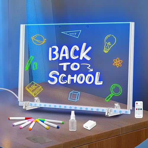 LED Light Up Acrylic Dry Erase Note Board