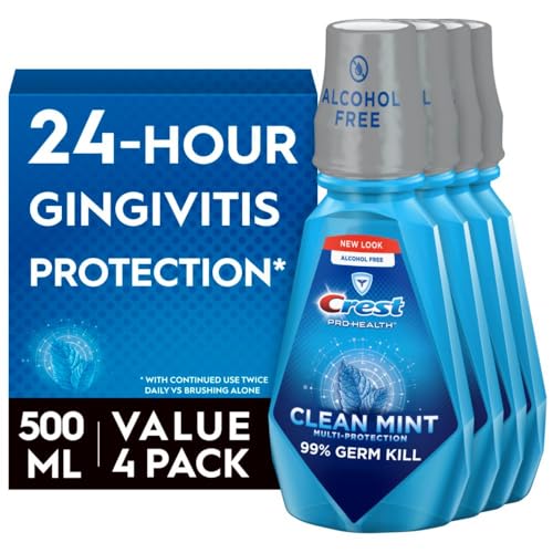 4 Pack Crest Pro-Health Antigingivitis Mouthwash 16.9oz