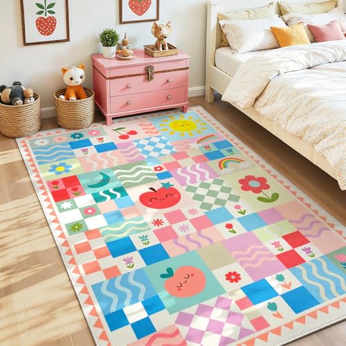 3x5 Washable Non-Slip Kids Room Rug