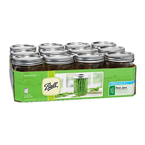 12 Count Ball Wide Mouth Pint Mason Jars