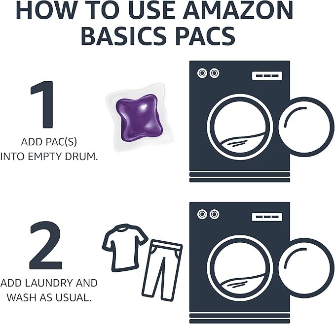 120 Pack Amazon Basics Laundry Detergent Pacs