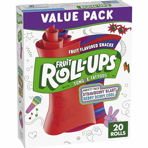 20 Count Fruit Roll-Ups Fruit Flavored Snacks