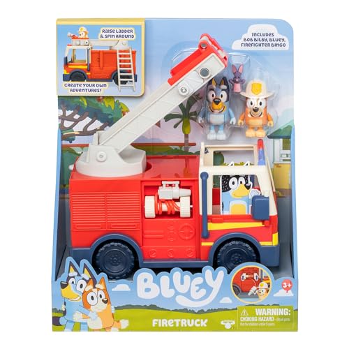 Bluey Firetruck with Exclusive Bingo & Bob Figures