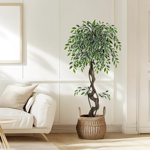 4-Foot Artificial Ficus Tree with Planter
