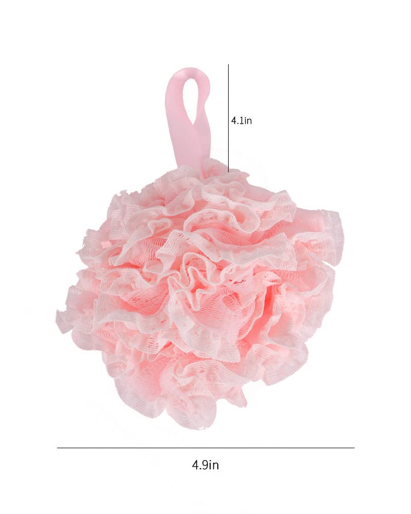 Carrie Joe Bath Loofah Sponge Soft Mesh Shower Puffs for Body Wash Bath Sponge Body Scrub for Women & Men Body Exfoliator-Bathing Accessories