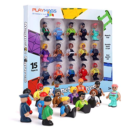 15 Piece Playmags Magnetic Figures Community Set