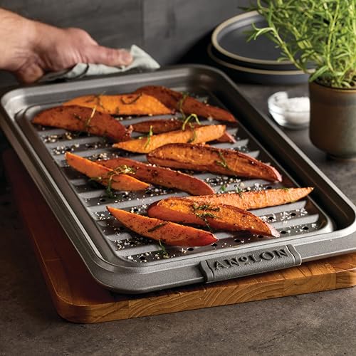 Anolon 2-Piece Steel Crisper Pan Set
