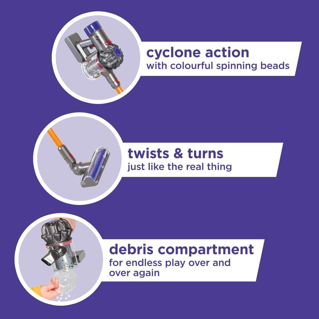 Casdon Dyson Cordless Vacuum Toy for Kids