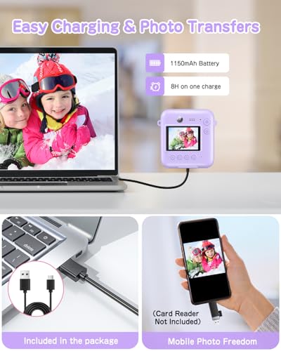48MP Instant Print Camera for Kids