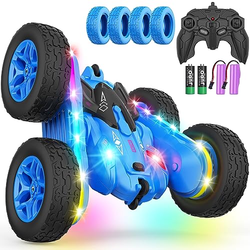 Remote Control 4WD Stunt Car with LED Lights