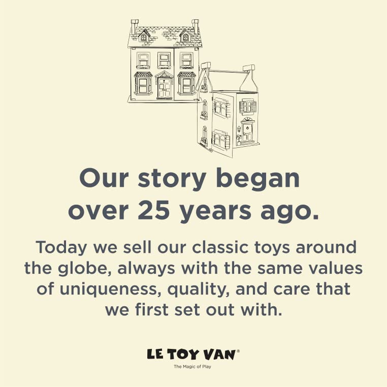 60-Piece Le Toy Van Wooden Building Blocks Set