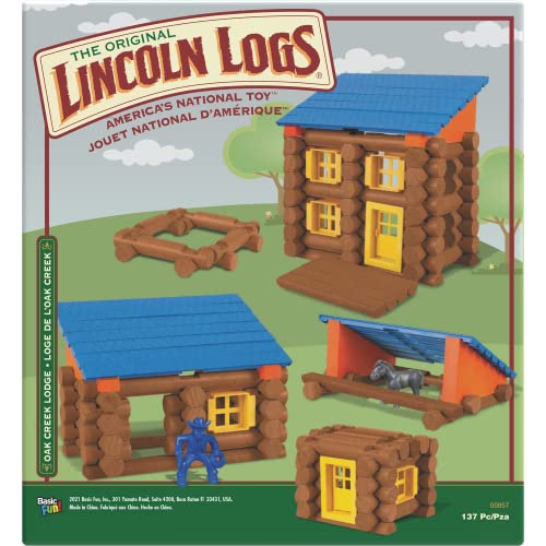 137-Piece Lincoln Logs Building Set for Kids