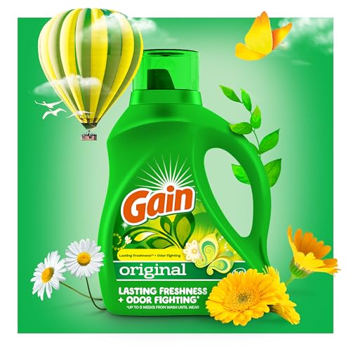 107 Loads Gain Liquid Laundry Detergent with Febreze