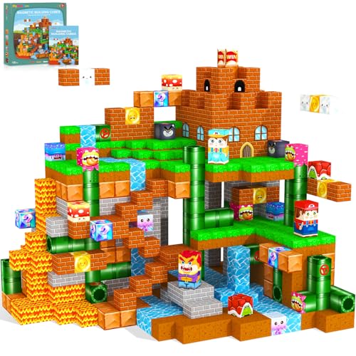 Magnetic Building Blocks for Kids Montessori STEM Toy