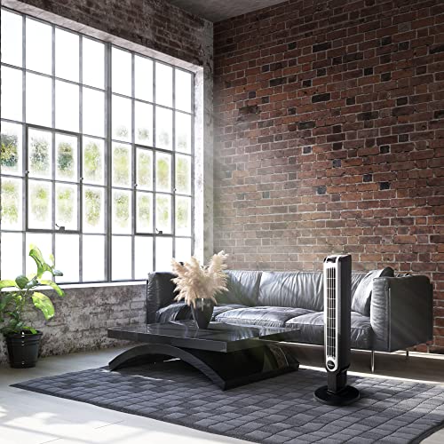 Lasko Oscillating Tower Fan, 3 Quiet Speeds, Timer, Remote Control, for Bedroom, Kitchen, Office, 36", Black, 2511