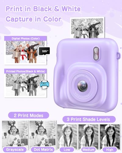 48MP Instant Print Camera for Kids