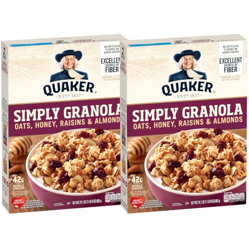 4 Pack Quaker Simply Granola Honey Raisin Cereal (OU-D)