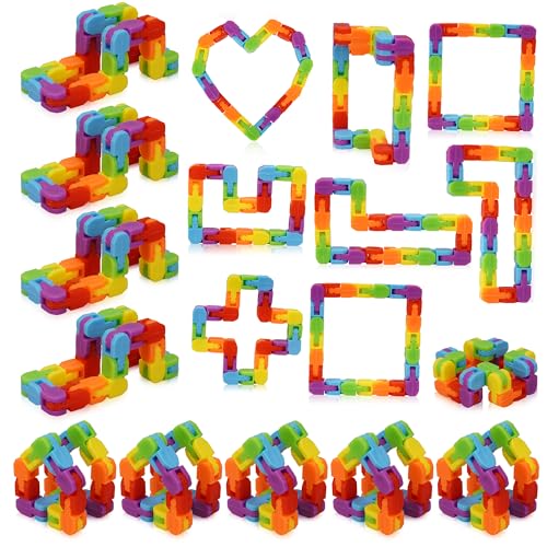 30 Pack Snap and Click Wacky Track Fidget Toys