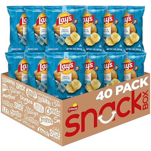40 Count Lay's Salt & Vinegar Potato Chips (Triangle K)