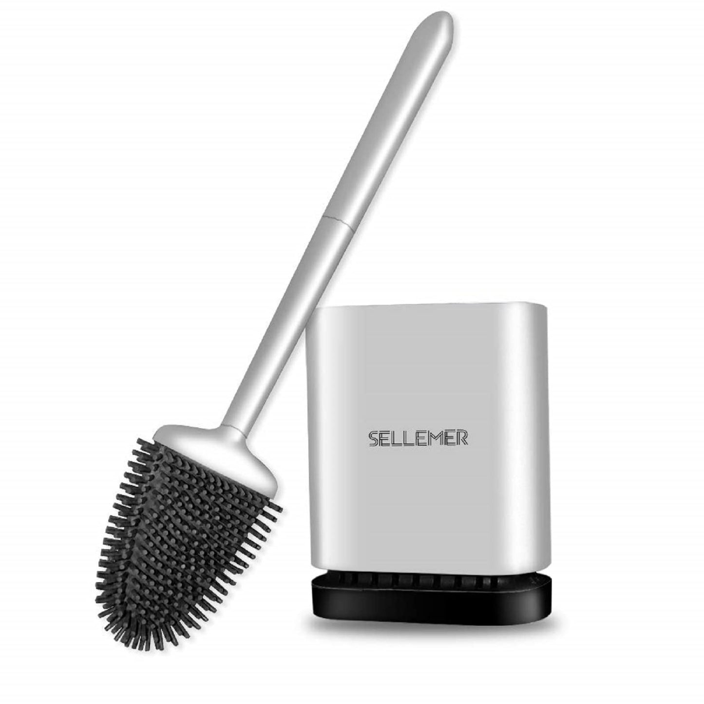 Toilet Brush Set with Holder and Flexible Head