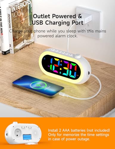 Digital Alarm Clock with Wake Up Light