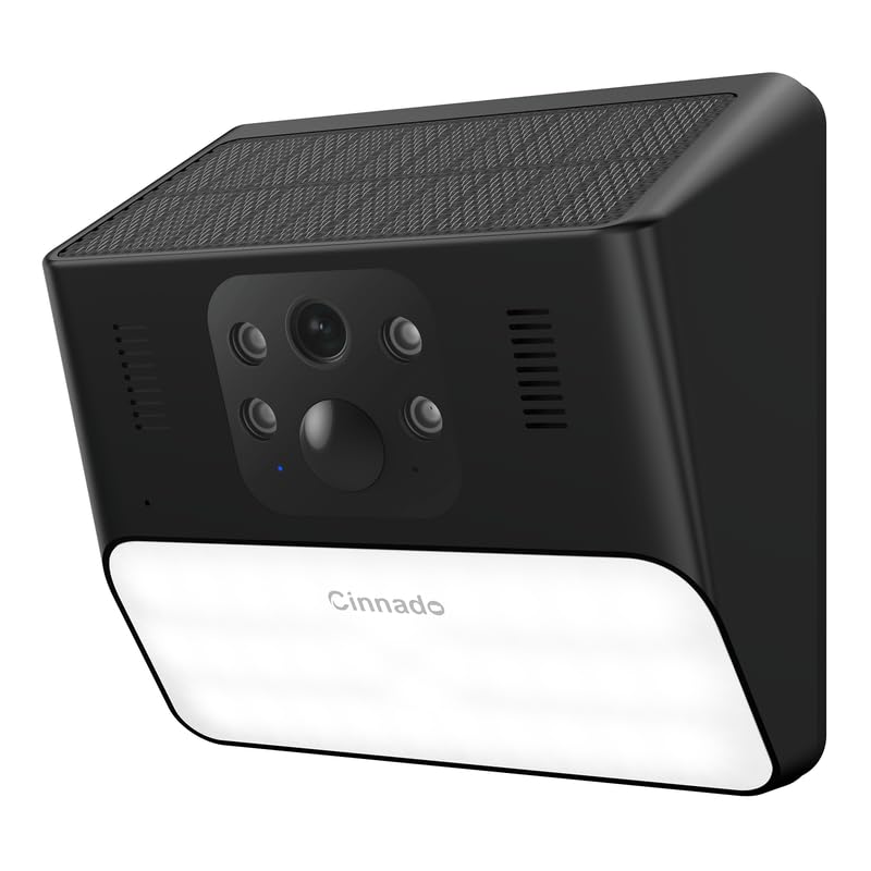Cinnado 2K Wireless Solar Security Camera