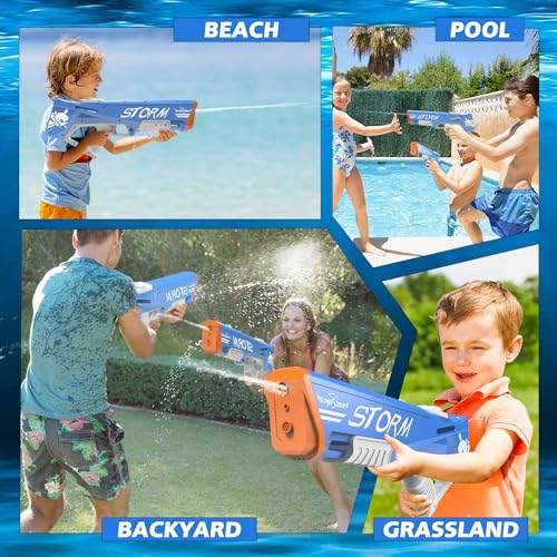 EagleStone Electric Water Gun for Kids Age 8-12, Automatic Squit Gun for Adults 33FT, Modular Battery Powered Auto Water Soaker, Kids Toy, Summer Party Favor Pool Beach Backyard Outdoor Toy Game