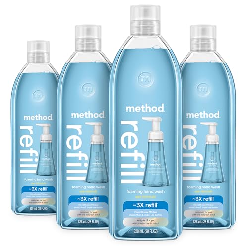 4 Pack Method Foaming Hand Wash Refill 28 fl oz