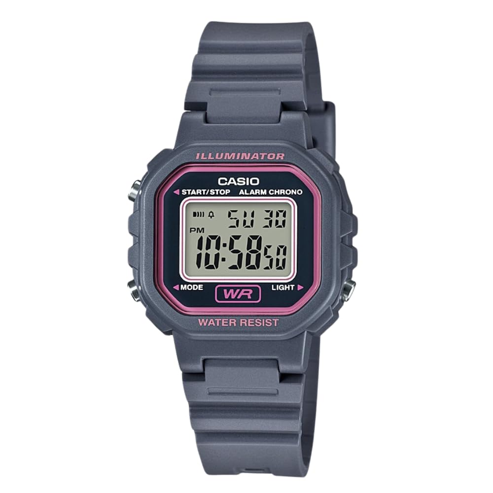 Casio Digital Square Watch with LED and Stopwatch