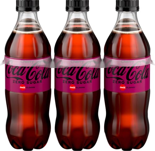 Coca-Cola Zero Sugar Cherry Diet Soda Soft Drink, 16.9 fl oz, 6 Pack