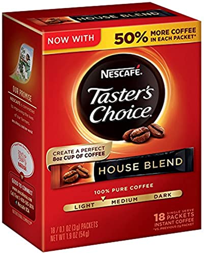18 Count Nescafe Taster's Choice House Blend Sticks