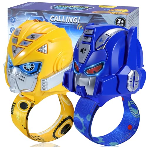 2 Pack Kids Robot Walkie Talkies Toy Set