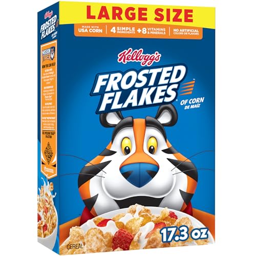 Kellogg's Frosted Flakes Breakfast Cereal 17.3oz Box
