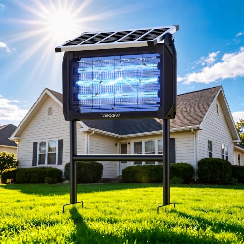 Solar Electric Bug Zapper 4000V USB Rechargeable