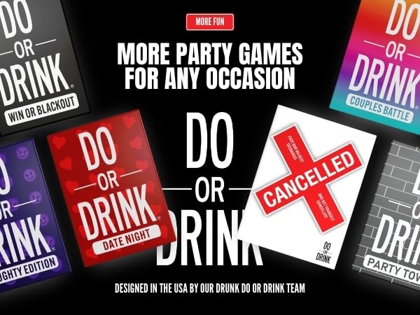 Do or Drink Party Game with Challenge Cards