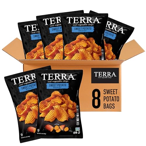 8 Pack Terra Sweet Potato Sea Salt Vegetable Chips (Kof-K Parve)