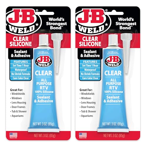 2 Pack J-B Weld RTV Silicone Sealant Adhesive 3oz