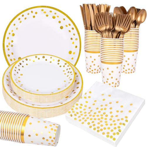 350 Piece Party Plates Napkins Cutlery Set Disposable
