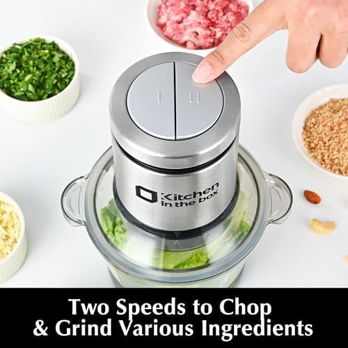 Mini Food Processor & Meat Grinder, 3-Cup Bowl