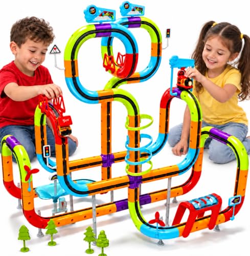 Electric Train Set Race Track for Kids
