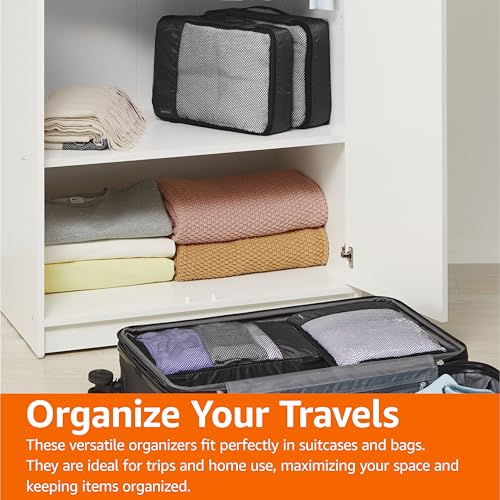 4-Piece Packing Cubes Travel Organizer Set