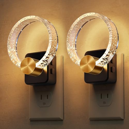 2 Pack Dimmable Plug-In LED Night Lights