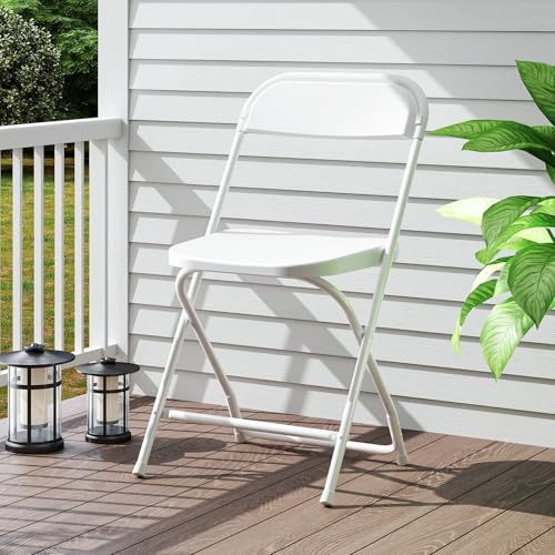 4 Pack Folding Chairs with Metal Frame