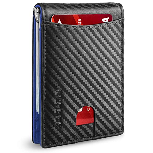 RUNBOX RFID Blocking Slim Leather Bifold Wallet