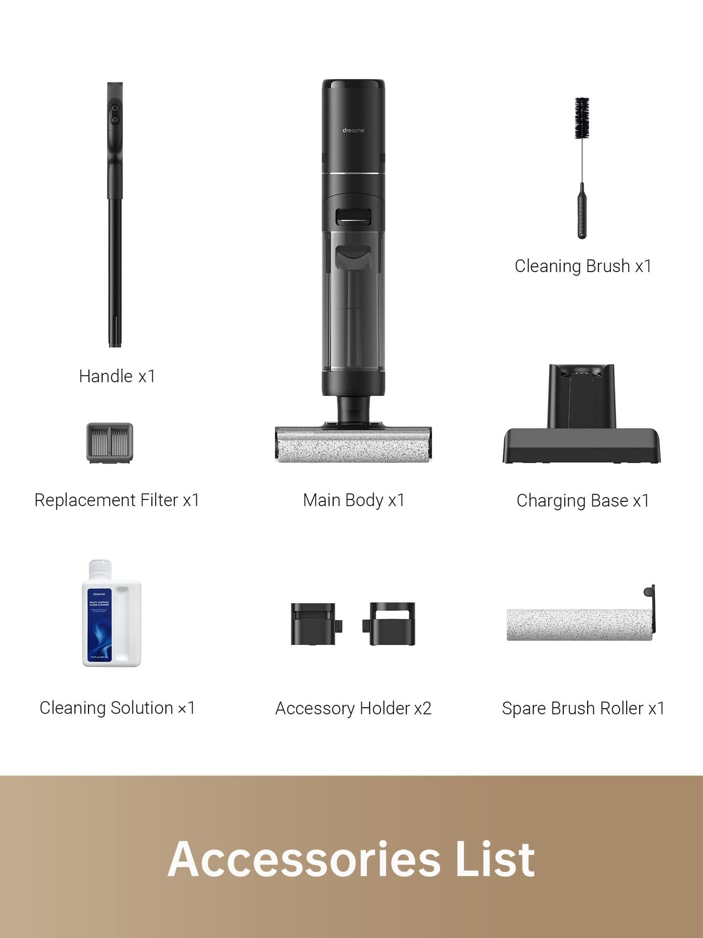 DREAME Cordless Wet Dry Vacuum Mop Cleaner